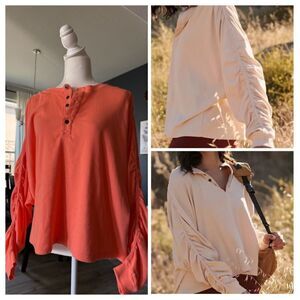 NWOT Free People Flow State Layer Hip Length Workout Slouchy Long Sleeves S
